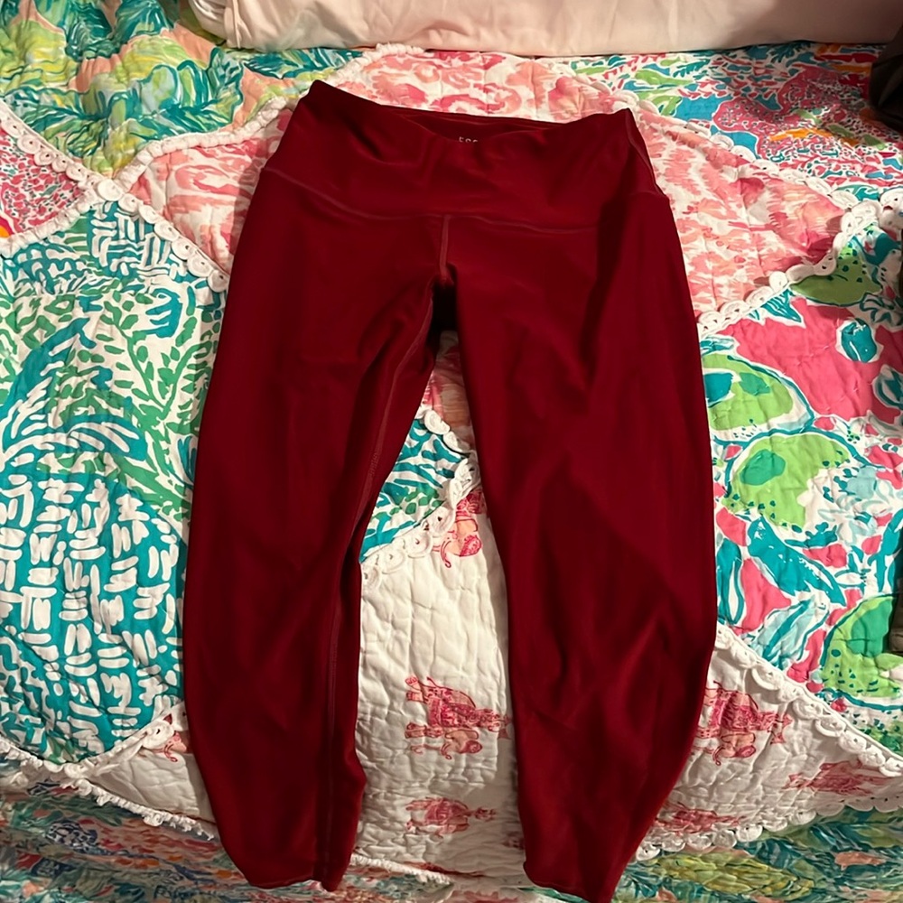 Beautiful red athletic leggings